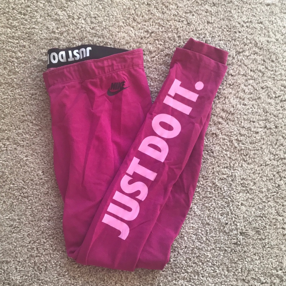 Nike Just Do It Pink Leggings